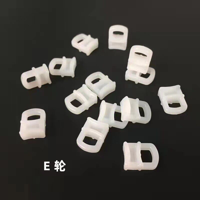 窗帘小方走珠滑轮汽车轮窗帘吊轮窗帘轨道轨塑料小滑轮厂家批发