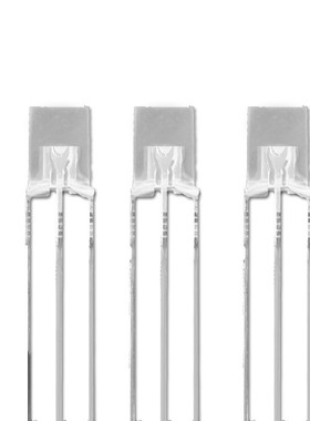 257红绿双色红蓝双色LED灯珠2X5X7MM方形双色发光二极管