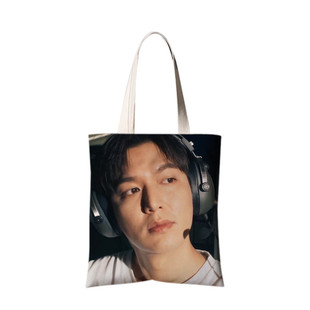 来图定制问问星星吧李敏镐、孔晓振明星周边帆布袋子可diy环保袋