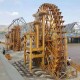 实木秋千水车古建长廊庭院观景建筑仿古厂家文化建筑公园林
