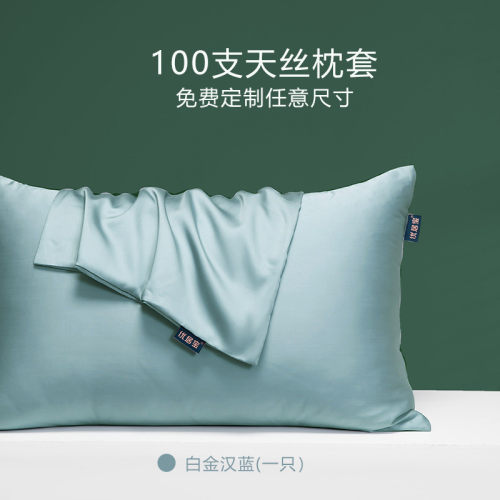 444z批发100支天丝枕套夏季单人丝滑信封枕头套凉爽冰丝枕芯套48*