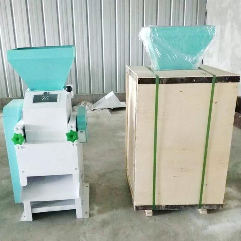 热销家用200kg/h燕麦压扁机3kw玉米脱皮机脱粒机压扁不锈钢