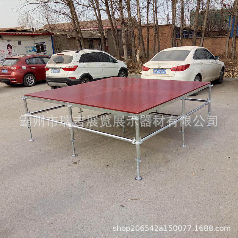 铝合金铝合金婚庆活动舞架折叠t台舞架厂家批发镜面玻璃供应舞台