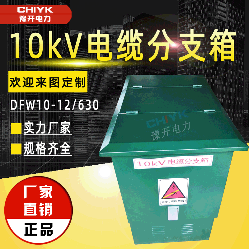 10kV电缆分支箱DFW10 电缆分接箱一进一出 630不锈钢壳高压欧式