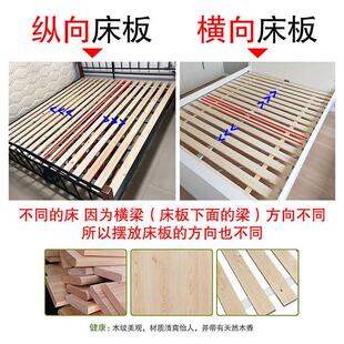 实木折叠床板1.5m1.8米透气杉木排骨架防潮硬床板条支撑架宿锦标