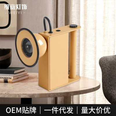 放映摄影机造型多颜色北欧简约台灯文化馆餐厅书房万向创意台灯