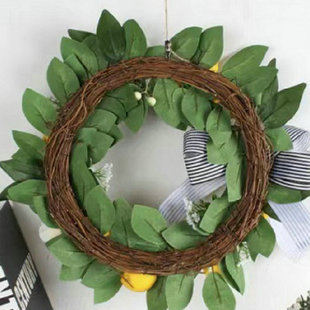 花环直供复活节厂家门饰装饰品春节人造花环场景布置藤条挂件