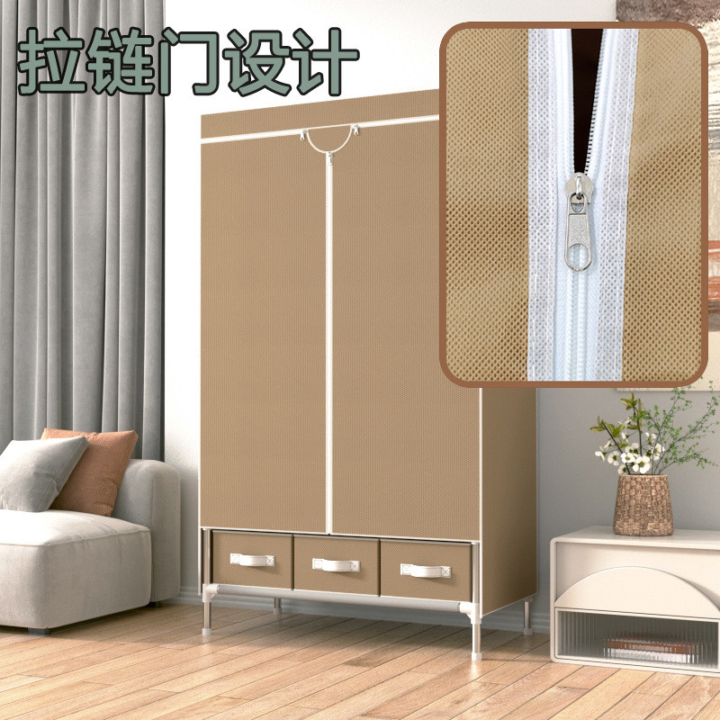 热销组装布衣柜结实耐用小户型衣橱简易衣柜家用卧室出租房屋收纳