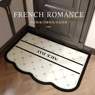 法式 pvc可擦免洗地毯门垫进门口耐脏易打理脚垫 入户地垫2024新款
