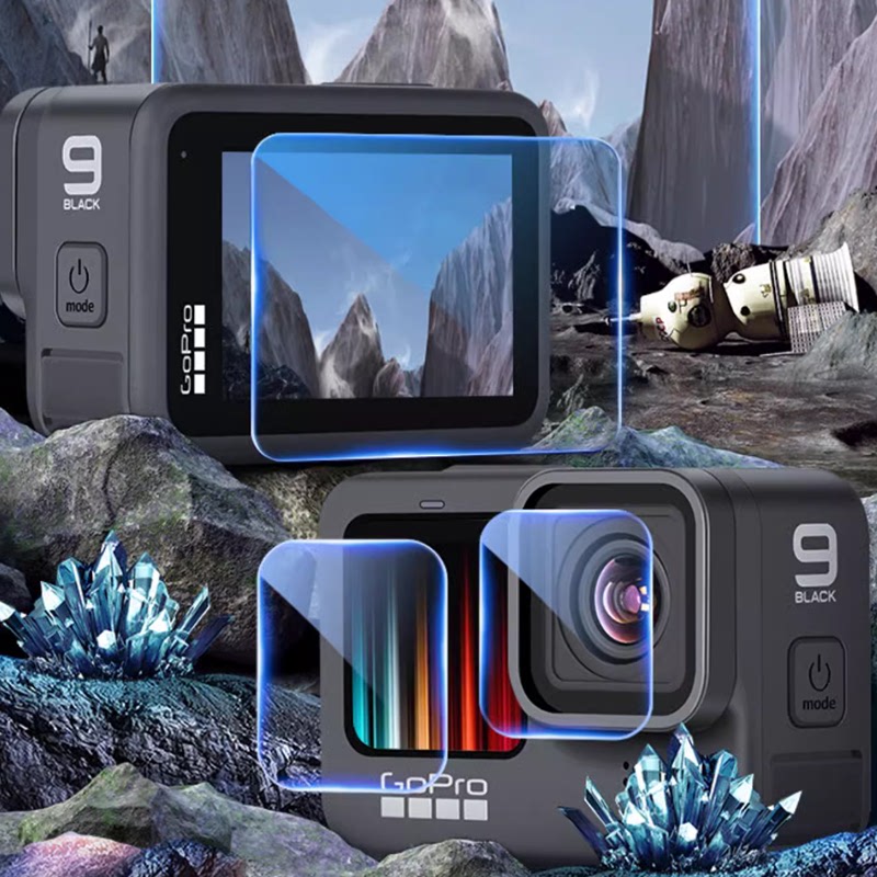 GoPro13/12/11/10/9/8/7/6/5钢化膜高清保护贴膜防磕刮镜头屏幕膜