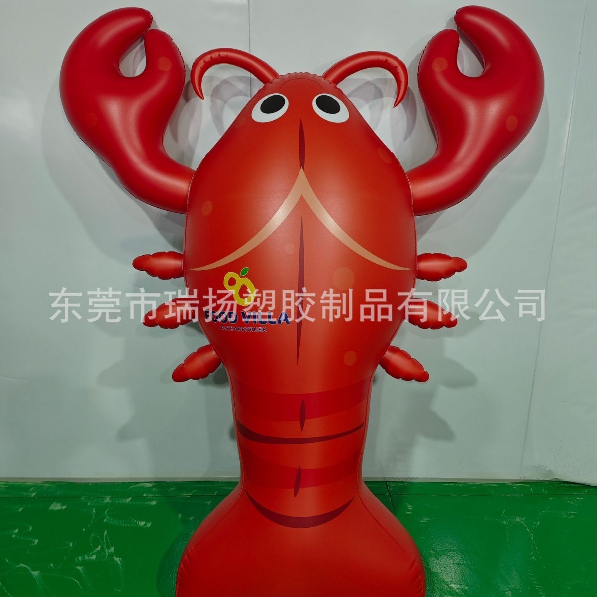 热销工厂d制充气充气大型小龙虾pvc模型商场中庭美陈悬挂气模