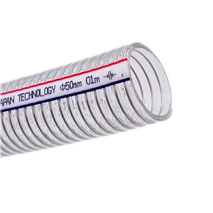 pvc钢丝软管透明加厚寸螺旋1/1.5/2耐油塑料防冻真空25mm50抽水管