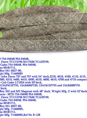 热销(b127)0.625x130in凯夫拉干包三角带布754(954)-04048适用于m