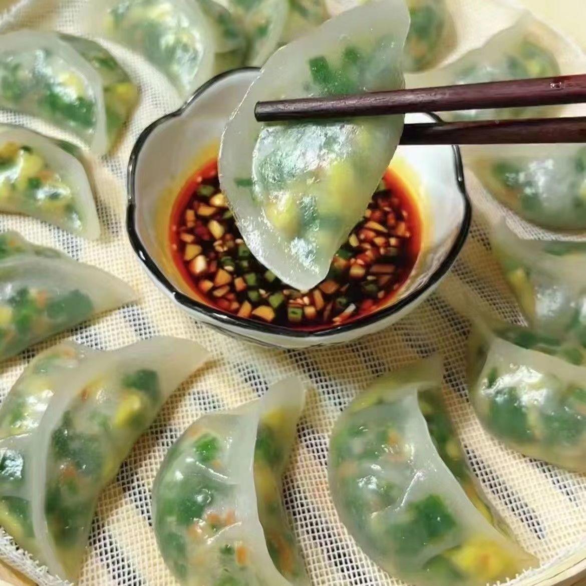 水晶饺子皮专用粉饺子粉澄面粉家用预拌粉透明虾饺粉粿商用旗舰店