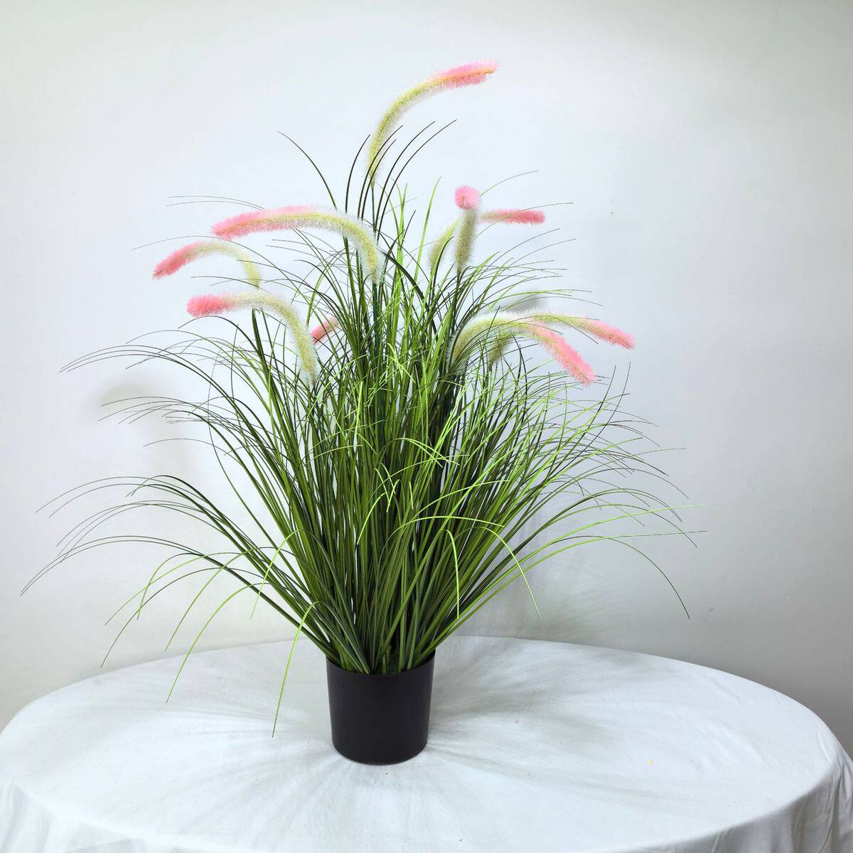 仿真狗尾巴草芦盆景仿真植物网红落地家居橱窗摆件北欧苇草绿植