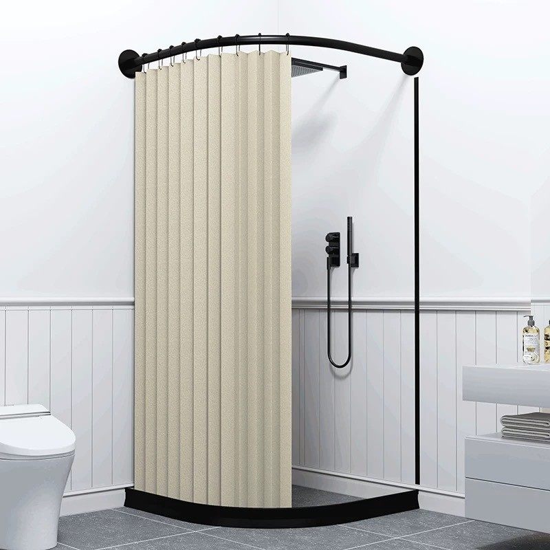 浴室弧形磁性浴帘套装免打孔折叠防水布隐形隔断卫生间淋浴房防霉,畜牧/养殖物资,特种养殖设备,淘宝优惠券,粉丝福利购,淘宝优惠卷