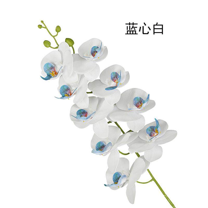 蝴蝶兰仿真花套装创意绢花假花盆栽摆设装饰陶瓷工艺厂家批发