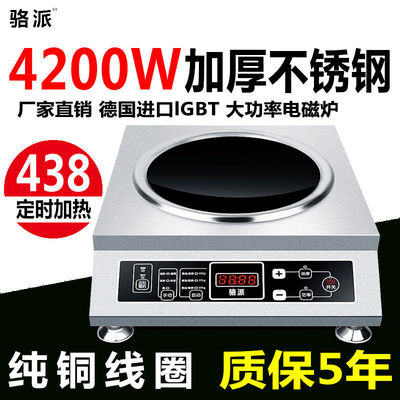 骆派 大功率电磁炉家用3500w-4200w凹面商用5000w电磁灶爆炒菜炉