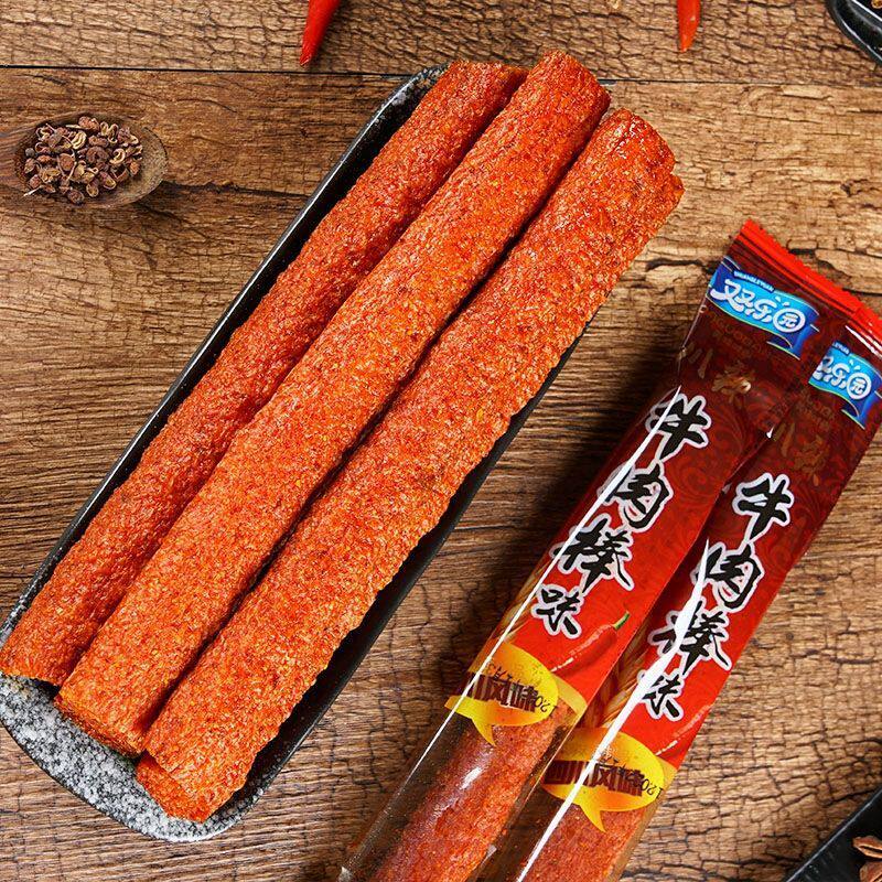 川辣牛肉棒味老式长辣条90回忆童年儿时经典怀旧零食辣味大刀肉