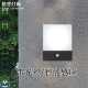 户外壁灯极简创意智能感应灯室外防水庭院灯三色变光阳台露台外墙