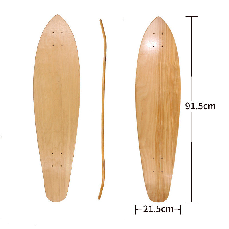 热销滑板车冲浪板板面7层专业成人枫木四轮滑板陆地小鱼板现货
