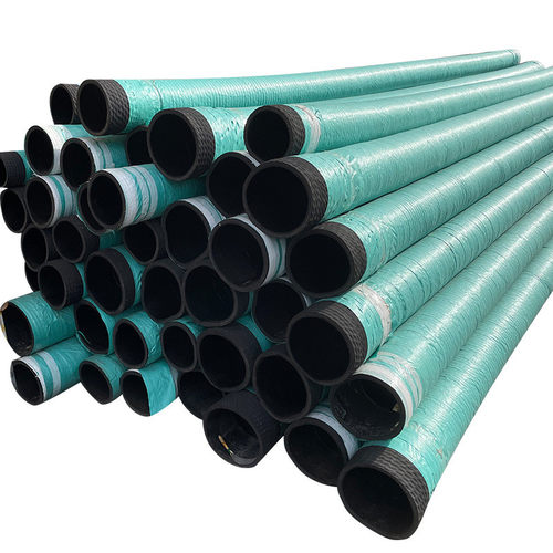 缠绕钢丝橡胶管清淤吸排汆水橡胶钢丝水利工程黑色管加厚橡胶管