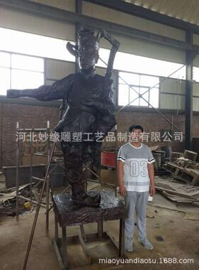 戏院商场美陈生旦净末丑雕塑京剧人物铜雕像粤剧脸谱造型