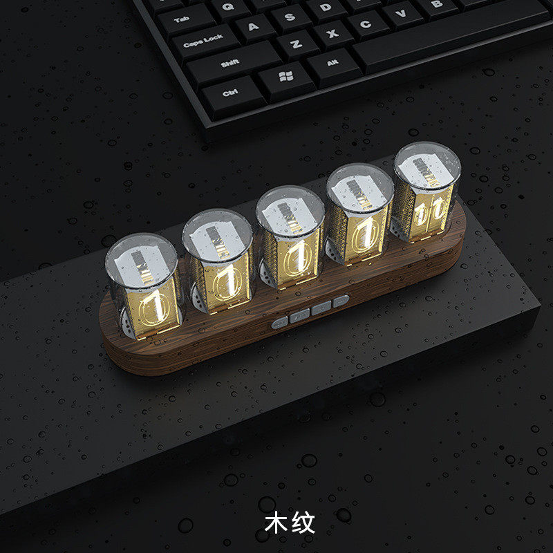 炫 新品rgb 仿辉光管时钟创意led电子数字钟厂家直销彩时钟