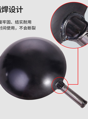 85JV炒菜纯铁锅饭店厨师专用老式铁锅用熟铁无涂层商用已开锅炒