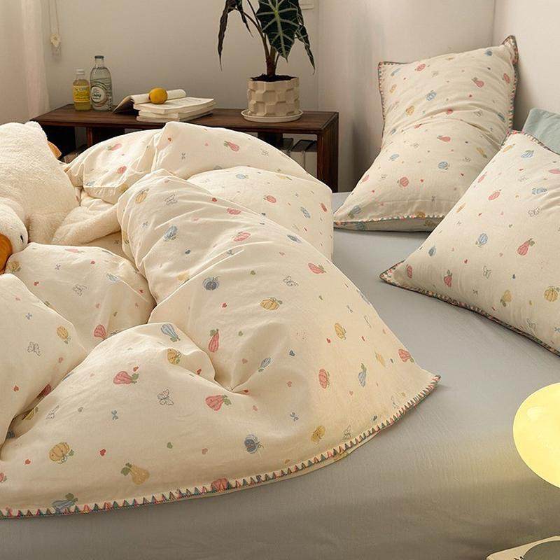 酥软纱布透气排汗双层纱全棉纯棉床上用品四件套,床上用品,床品套件/四件套/多件套,淘宝优惠券,粉丝福利购,淘宝优惠卷