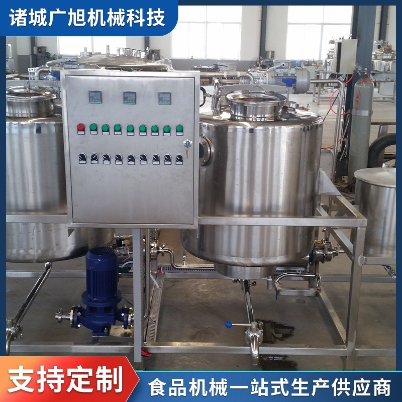 酸奶巴氏杀菌机液体发酵罐鲜奶制冷罐牛奶保鲜储存罐牛奶消毒设备