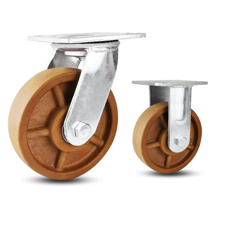 度耐高温4寸5寸6寸8寸玻纤尼龙耐高温300重型烤箱烤手推车万向轮