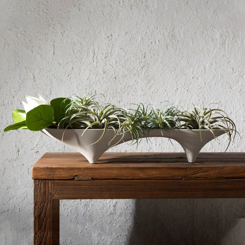 热销新中式山形花瓶托盘树脂陶瓷样板间玄关台面客餐厅民宿插花摆,特色手工艺,青花瓷,淘宝优惠券,粉丝福利购,淘宝优惠卷