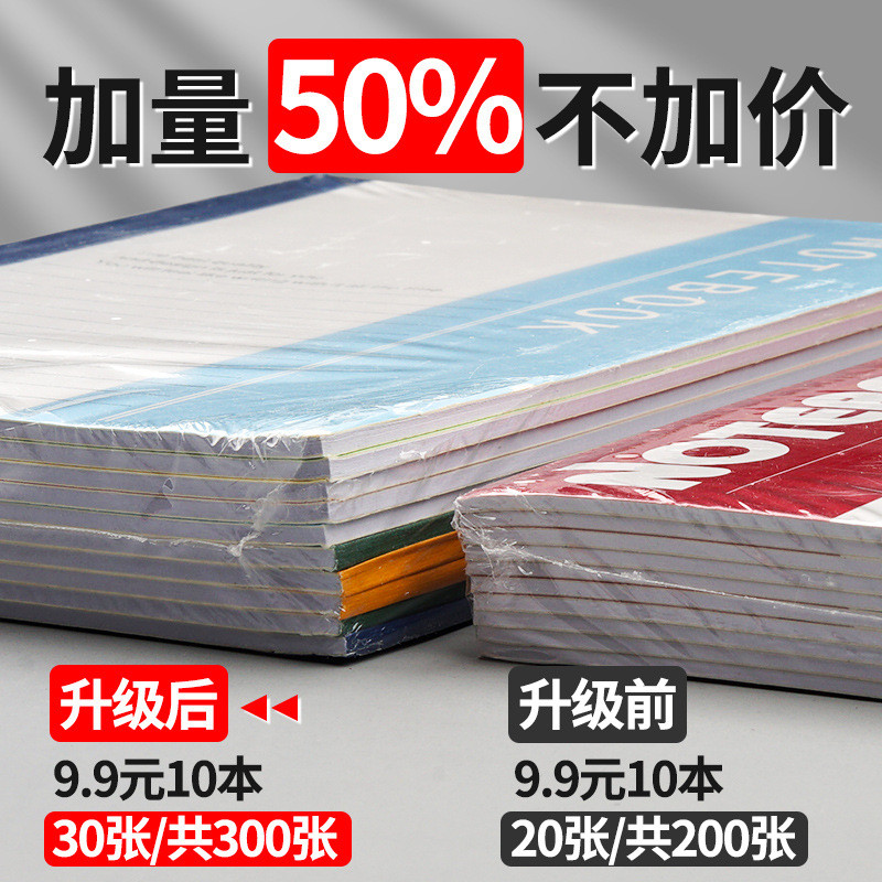 100本2024年新款笔记本子加厚简约商务办公用品记事本A5工作软抄