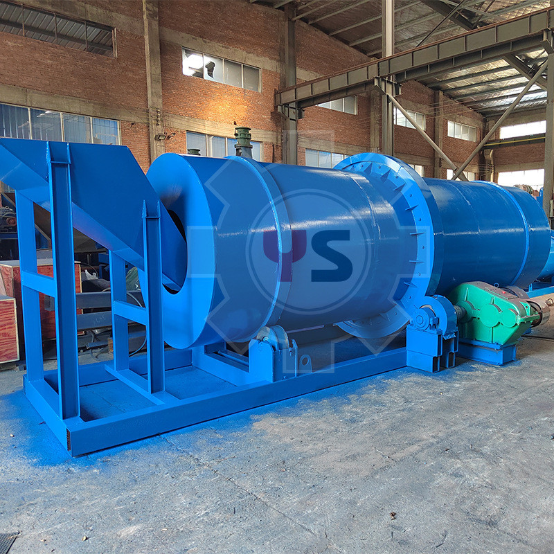 热销跨境店铺圆筒洗石机分解粘土清洗块状物无轴齿轮滚筒式传动筛