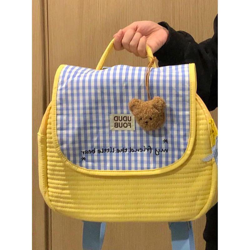 儿童帆布小背包休闲宝宝幼儿园上学双肩包迷你可爱男女童零食书包