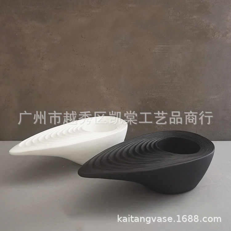欧式时尚树脂桌面绿植 酒店前台样板间 玄关装饰书房花瓶景观摆件