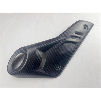 热销适用改装450rr凯越排气管罩 碳纤纹排气盖 消声器隔热防烫保