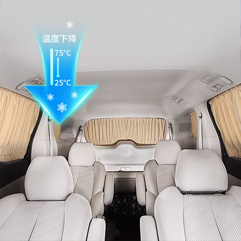 热销别克太空直销工厂专用汽车遮阳鹿皮绒遮光改装伸缩私密侧后档