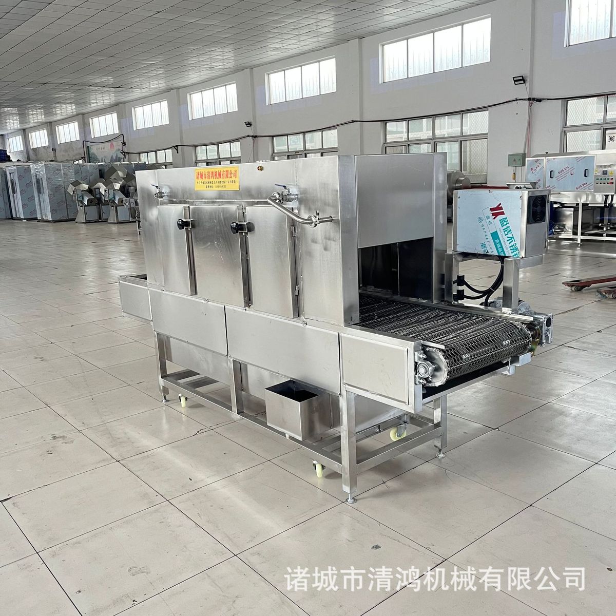 全自动猪蹄烧毛机小型猪头燎毛设备连续式猪肘子去脱毛设备
