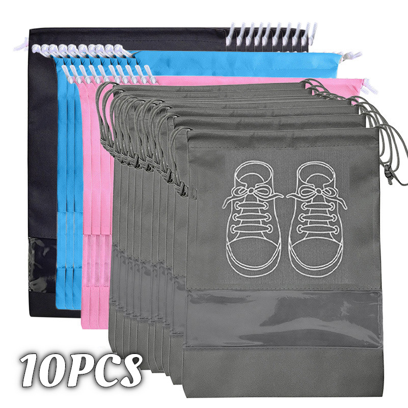 10/5pcs Shoes Storage Organizer Bags Non-woven Travel Portab