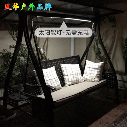 秋千吊椅秋千椅庭院室外阳台铁艺金属支架网红多人户外摇椅秋千椅