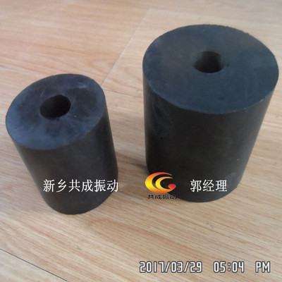 热销圆柱形减震垫250*250*50平台振动振动筛用橡胶垫 减震垫