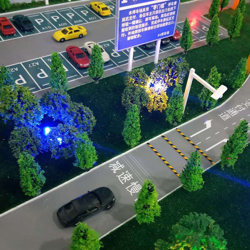热销沙盘模型制作微缩主题乐园景区公园无动力模型游乐场设备模型