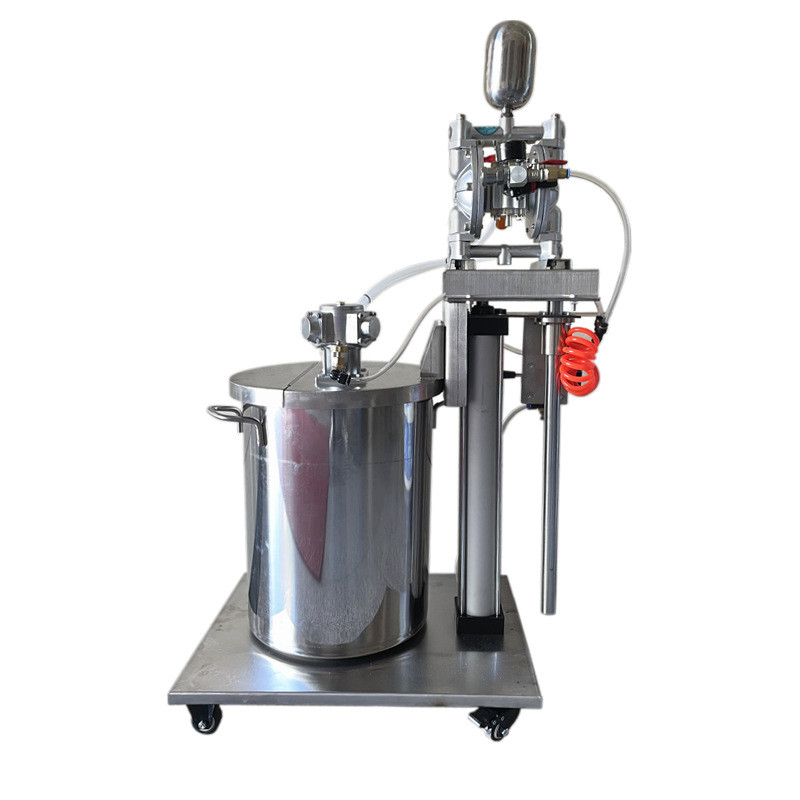 自动升降型5加仑气动搅拌机a-10输送机30l不锈钢桶一体隔膜泵喷漆