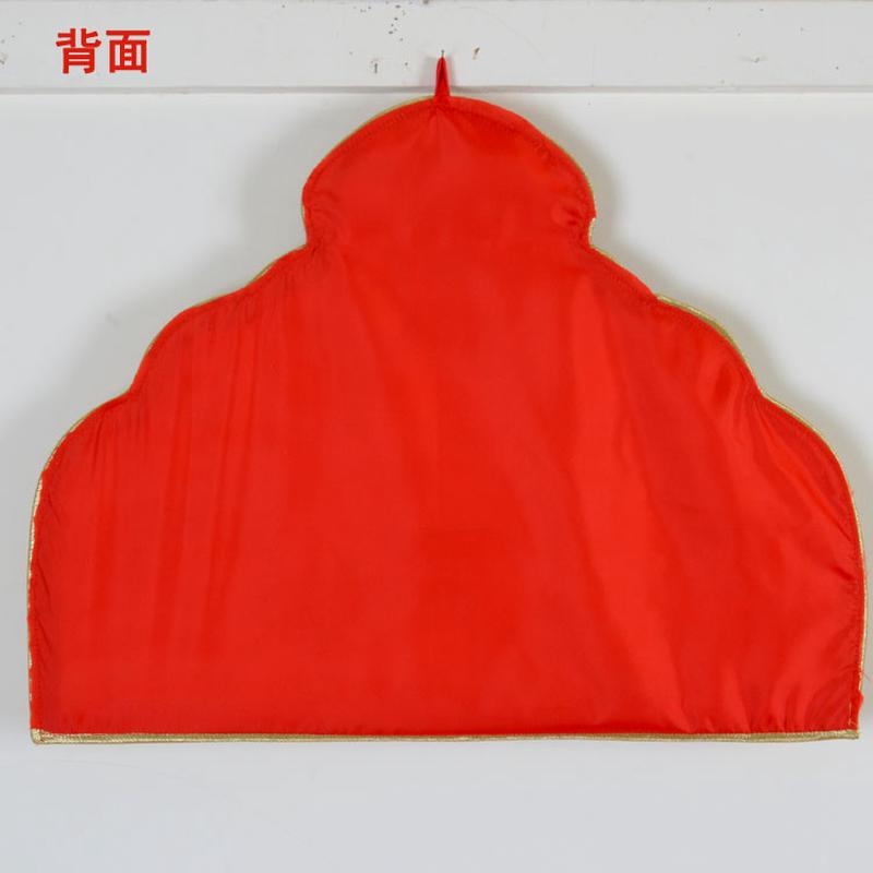 藏式风格室内墙面装饰布艺挂画蓝色黄色绣麒麟头挂饰墙壁挂件图片
