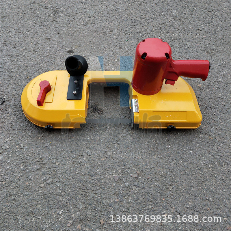 FDJ气动锯轨机FDJ-120矿用风动钢轨带式切割机轨道气动带锯手持