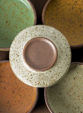 SHANGHE复古粗陶蘸料碟创意陶瓷味碟小碟子家用醋碟调味碟酱油碟