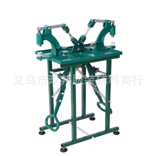 热销供应双人五机器手动打扣机器四合扣气眼铆钉脚踩爪扣打孔打扣