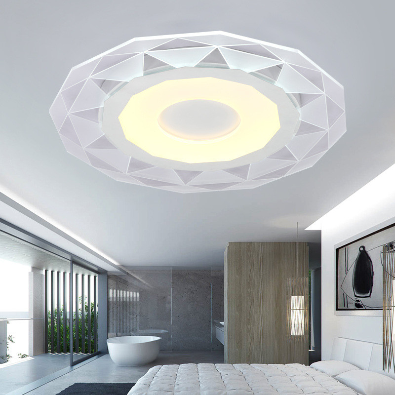 热销led圆形吸顶灯超薄新款无极调光客厅灯具现代简约亚克力卧室